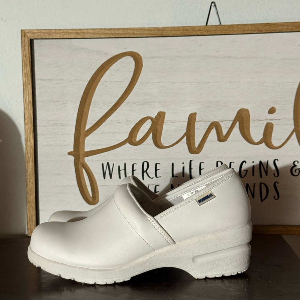 Women's White Slip-On Clogs